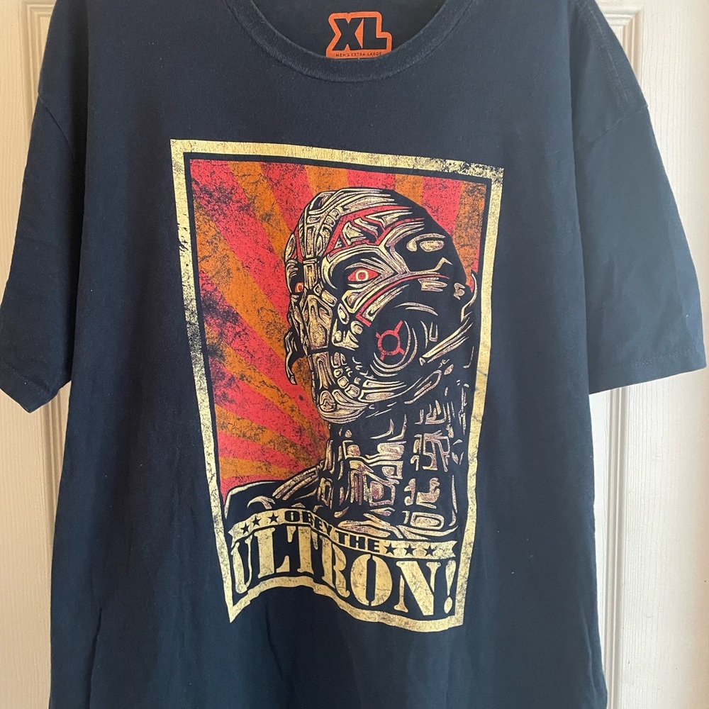Ultron Busted Tees Graphic Navy T-Shirt